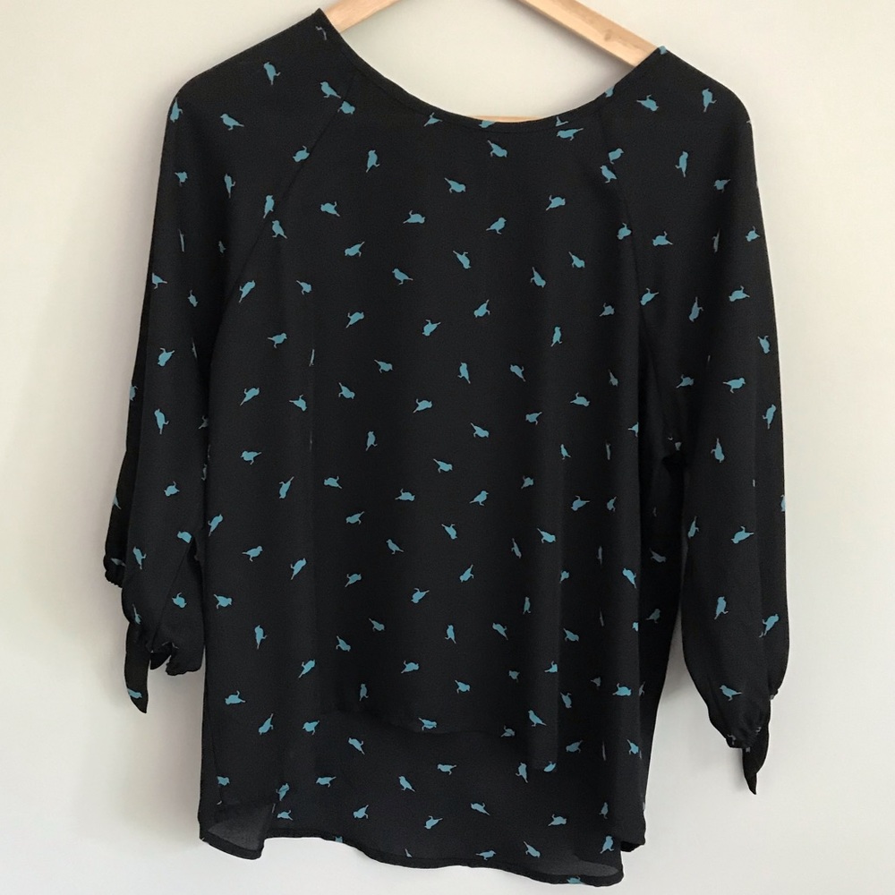 Papermoon Larie tie-sleeve blouse